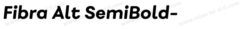 Fibra Alt SemiBold字体转换